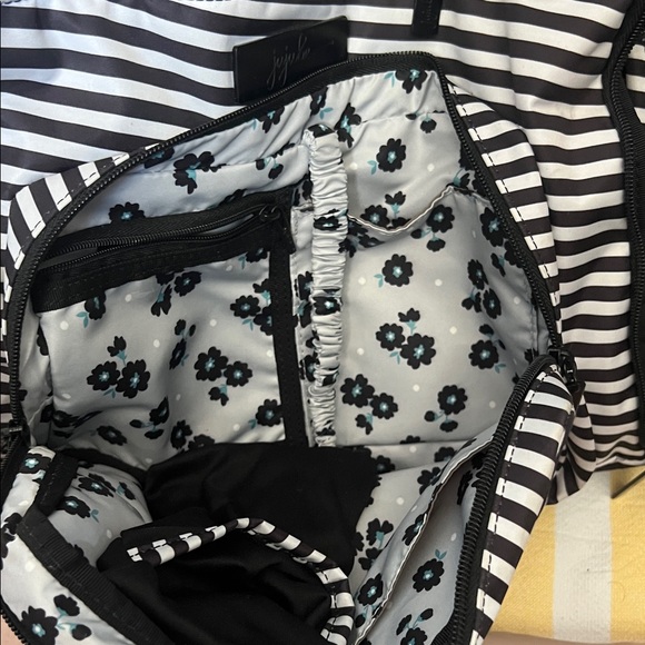 Ju-Ju-Be Black and White Striped Baby Bag - Picture 3 of 8